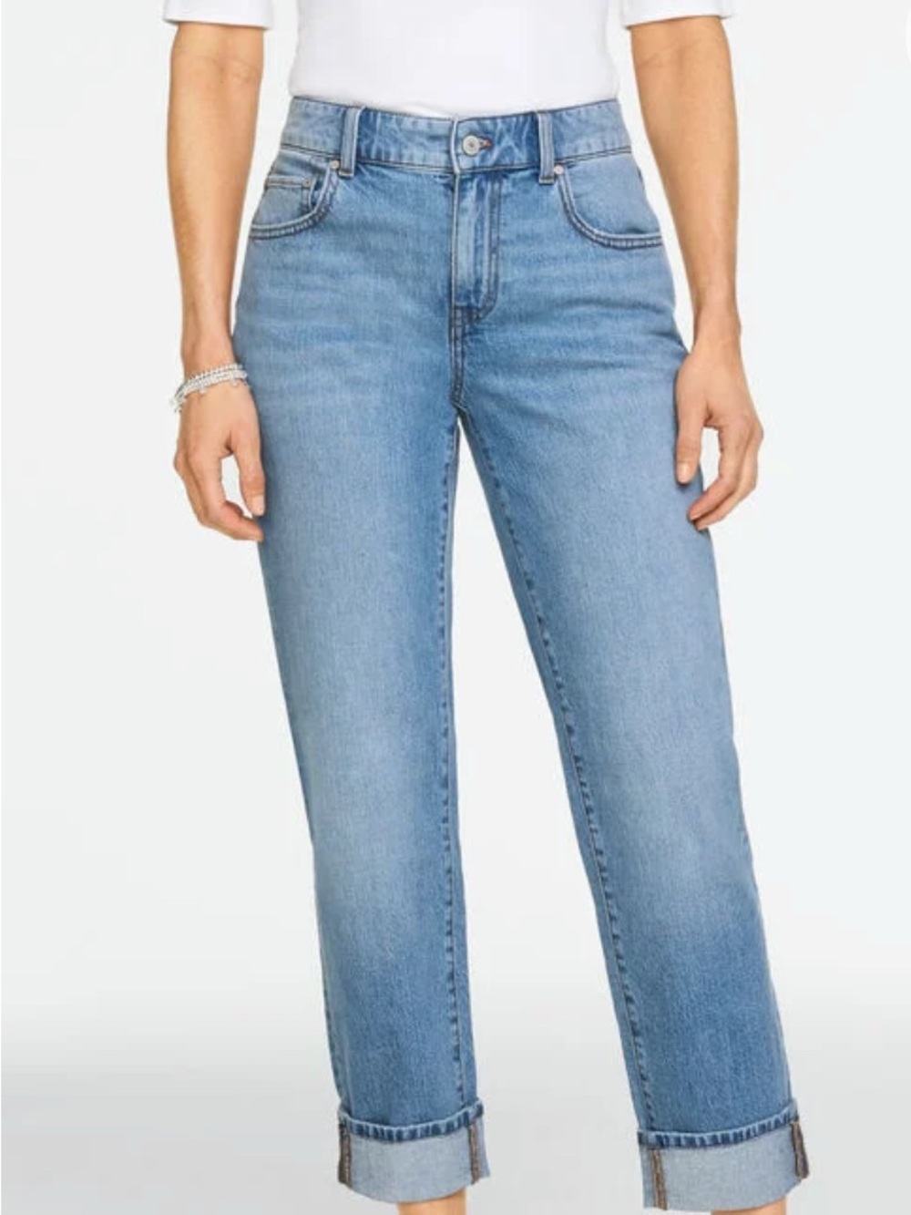 Talbots Light Wash Straight-Leg Jeans